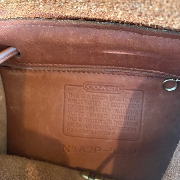 Vintage Coach A2P‑9960 Backpack – British Tan Leather – Excellent Condition - Picture 9 of 10